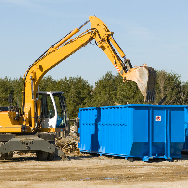 are there any restrictions on where a residential dumpster can be placed in Scipio